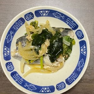 さわらと新玉ねぎのみそしょうが蒸し【和食・副菜】